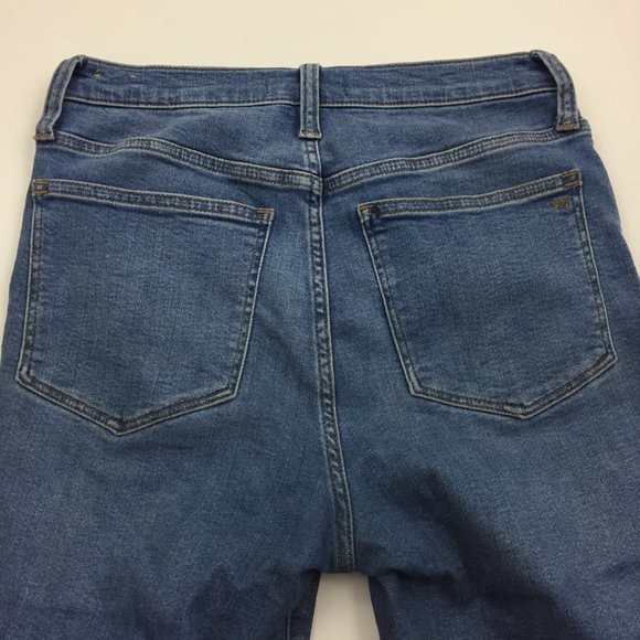 MADEWELL Medium/Light Wash 5 Pocket Logo Hardware Cali Demi Boot Jeans - Picture 8 of 15